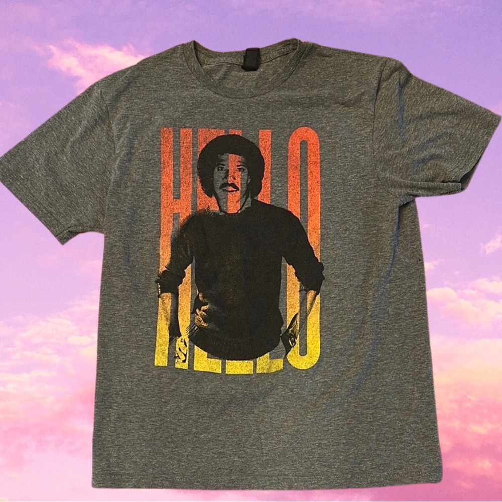 Gray Lionel Richie Hello 2022 Rock and Roll Hall of Fame Tee size M